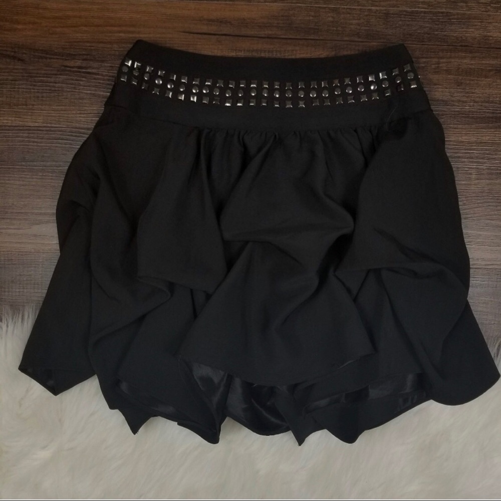 Black  Romeo & Juliet Couture Studded Skirt